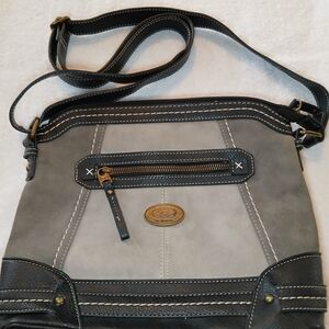 BOC Gray and Black Crossbody Bag